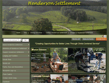 Tablet Screenshot of hendersonsettlement.com